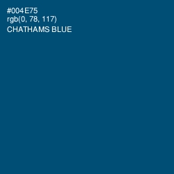 #004E75 - Chathams Blue Color Image